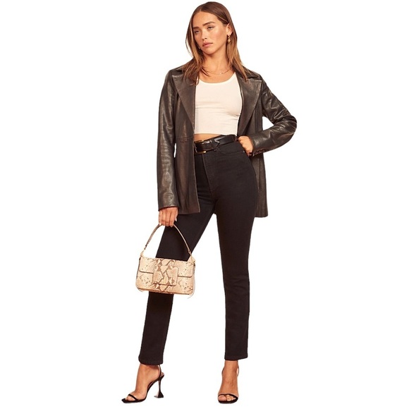 REFORMATION High Waist Straight Ankle Crop Jeans - Picture 12 of 12